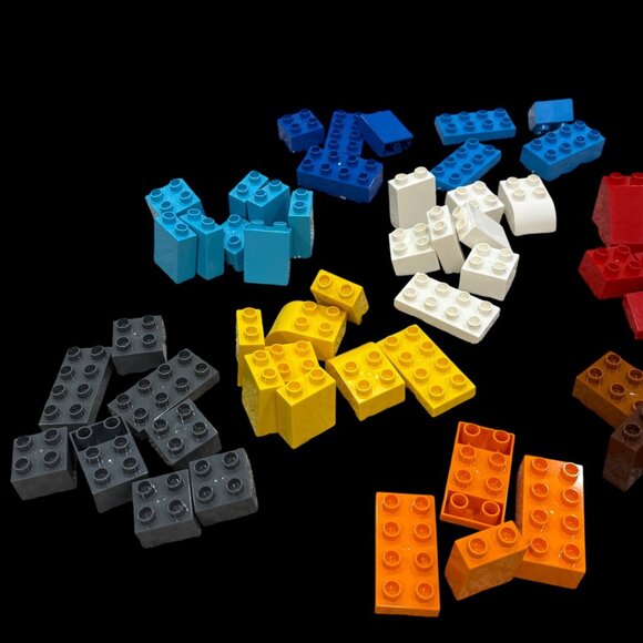 65 Pc Duplo Building Blocks Set Various Colors & Sizes - Picture 2 of 4